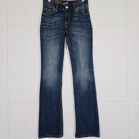 NWT Wrangler Retro Mae Bootcut Jeans 5 Jr Blue Western Y2K - Picture 2 of 9